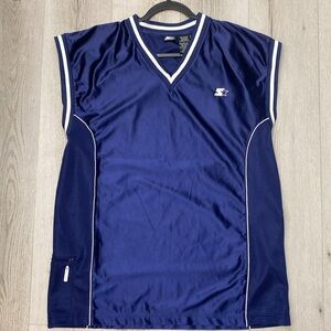 Jersey made by Starter with Mesh Sides & Zipper Pocket